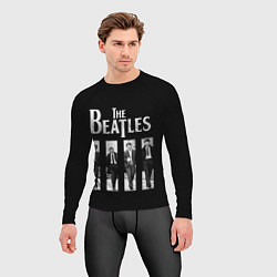 Рашгард мужской The Beatles: Black Side, цвет: 3D-принт — фото 2