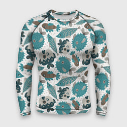 Рашгард мужской Экзотическая рыба морей, цвет: 3D-принт