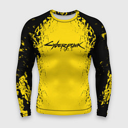 Мужской рашгард Cyberpunk 2077 Samurai logo