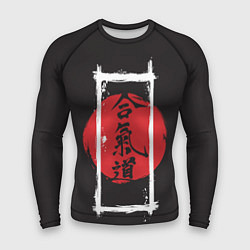Рашгард мужской Айкидо, цвет: 3D-принт