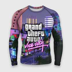 Рашгард мужской Grand Theft Auto Vice City, цвет: 3D-принт