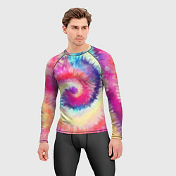 Рашгард мужской Tie Dye vortex, цвет: 3D-принт — фото 2