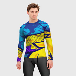 Рашгард мужской Bona Fide Одежда для фитнеса, цвет: 3D-принт — фото 2