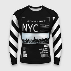 Рашгард мужской Off-White: NYC, цвет: 3D-принт