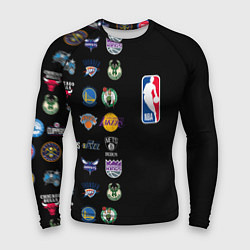 Рашгард мужской NBA Team Logos 2, цвет: 3D-принт