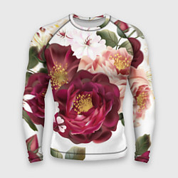 Рашгард мужской Розы, цвет: 3D-принт