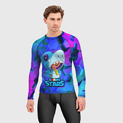 Рашгард мужской Скин акулы Леона, цвет: 3D-принт — фото 2