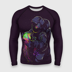 Рашгард мужской Медуза и космонавт, цвет: 3D-принт