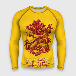 Рашгард мужской Китайский новый год, цвет: 3D-принт