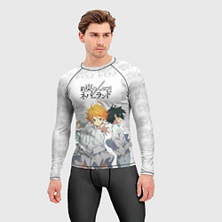 Рашгард мужской Персонажи Обещанный Неверленд, цвет: 3D-принт — фото 2