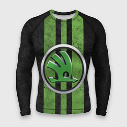 Рашгард мужской Skoda Green Logo Z, цвет: 3D-принт