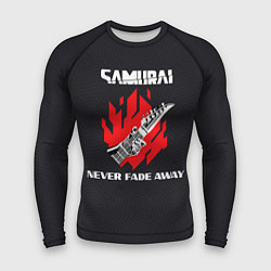 Рашгард мужской Samurai Never Fade Away, цвет: 3D-принт