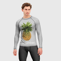 Рашгард мужской Pineapple cucumber, цвет: 3D-принт — фото 2