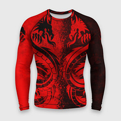 Мужской рашгард BLACK RED DRAGONS TATOO