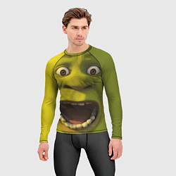 Рашгард мужской Shrek is Yelling, цвет: 3D-принт — фото 2