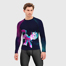 Рашгард мужской Пони в космосе, цвет: 3D-принт — фото 2