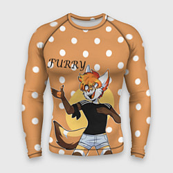 Мужской рашгард Furry fox guy