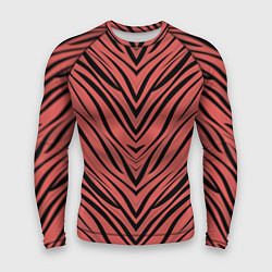 Рашгард мужской Полосатый тигровый узор, цвет: 3D-принт