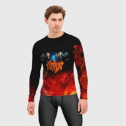 Рашгард мужской Ария в огне, цвет: 3D-принт — фото 2