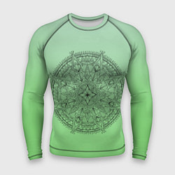 Мужской рашгард Peacefull green