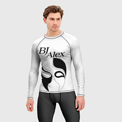 Рашгард мужской Маска BJ Alex, цвет: 3D-принт — фото 2