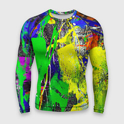 Рашгард мужской Брызги красок Grunge Paints, цвет: 3D-принт