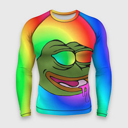 Рашгард мужской Pepe rainbow, цвет: 3D-принт