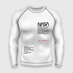 Рашгард мужской NASA БЕЛАЯ ФОРМА, цвет: 3D-принт