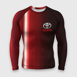 Рашгард мужской Toyota В полоску, цвет: 3D-принт