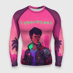 Рашгард мужской CyberMiami, цвет: 3D-принт