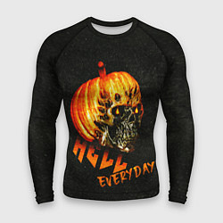 Мужской рашгард Helloween череп тыква scull pumkin