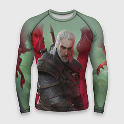 Мужской рашгард ВЕДЬМАК THE WITCHER ГЕРАЛЬТ С МЕЧОМ
