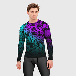 Рашгард мужской НЕОНОВОЕ ГРАФФИТИ NEON, цвет: 3D-принт — фото 2