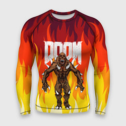 Рашгард мужской DOOM IMP FIRE AND MONSTER, цвет: 3D-принт