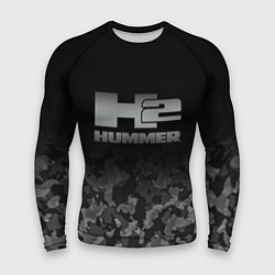Рашгард мужской H2 HUMMER LOGO, цвет: 3D-принт