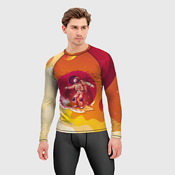 Рашгард мужской Космический скейтборд, цвет: 3D-принт — фото 2