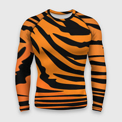 Рашгард мужской Шкура шерсть тигра, цвет: 3D-принт