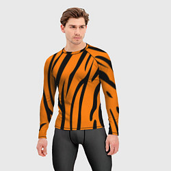 Рашгард мужской Текстура тиграtiger, цвет: 3D-принт — фото 2