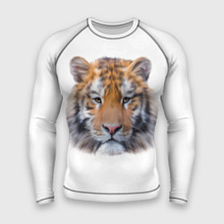 Рашгард мужской Тигр рыжий полосатый, цвет: 3D-принт