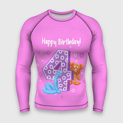 Рашгард мужской Четвертый день рождения, цвет: 3D-принт