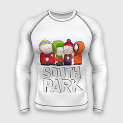 Рашгард мужской South Park - Южный парк Кенни, Кайл, Стэн и Эрик, цвет: 3D-принт