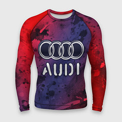 Рашгард мужской AUDI Audi Краски, цвет: 3D-принт