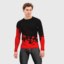 Рашгард мужской Adele Сердечки Автограф, цвет: 3D-принт — фото 2