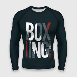 Рашгард мужской Бокс - Boxing, цвет: 3D-принт