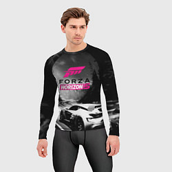 Рашгард мужской Forza Horizon 5 - night race, цвет: 3D-принт — фото 2