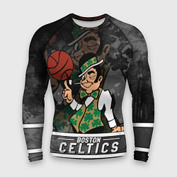 Рашгард мужской Boston Celtics , Бостон Селтикс, цвет: 3D-принт