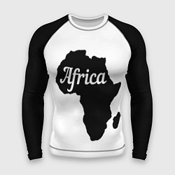 Мужской рашгард Африка черно-белая двусторонняя