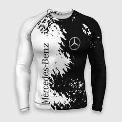 Рашгард мужской Mercedes-Benz: Black & White, цвет: 3D-принт