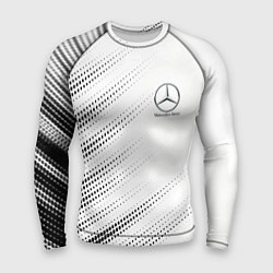 Рашгард мужской Mercedes-Benz - White, цвет: 3D-принт