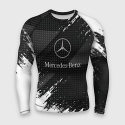 Рашгард мужской Mercedes-Benz - Темный, цвет: 3D-принт